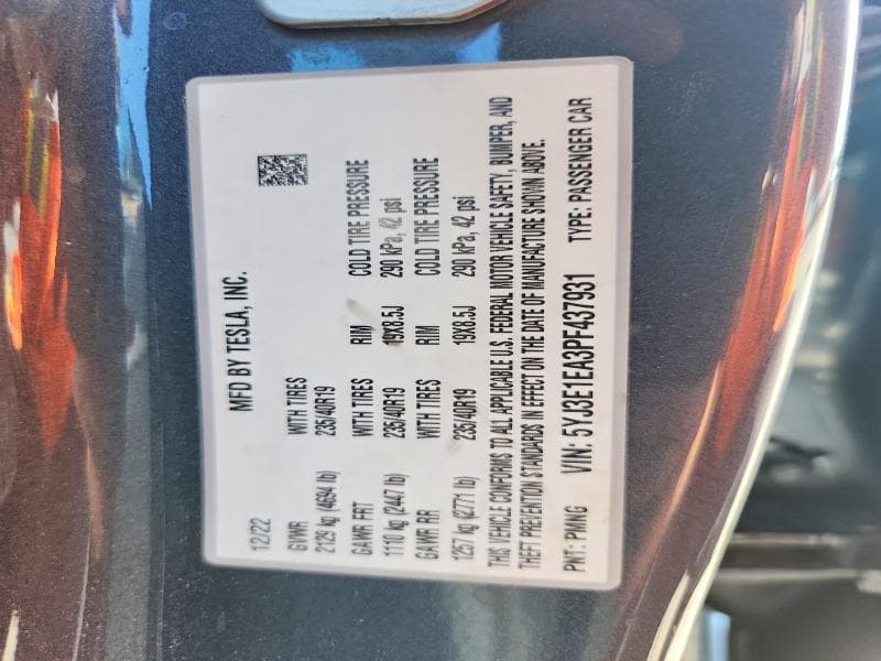 2023 TESLA MODEL 3 13