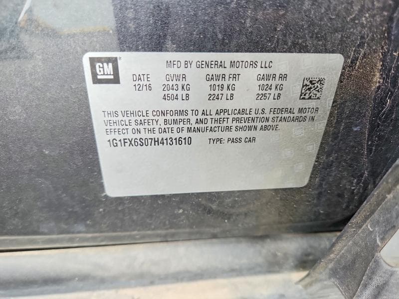 2017 CHEVROLET BOLT EV PREMIER 12