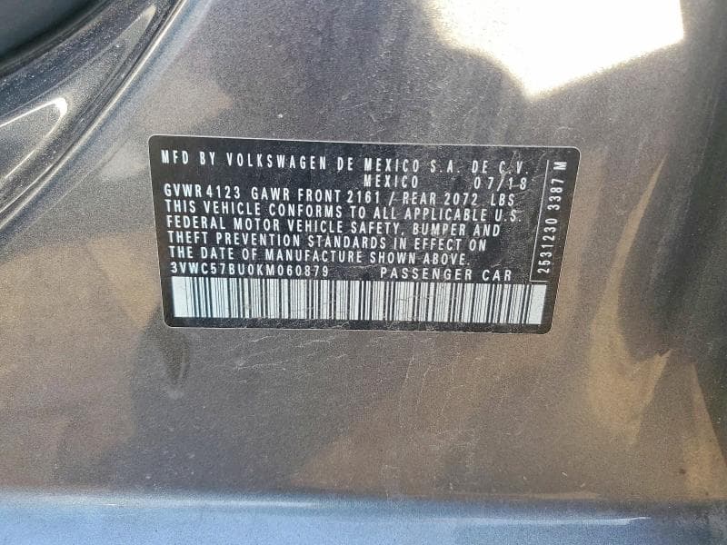 2019 VOLKSWAGEN JETTA S 12