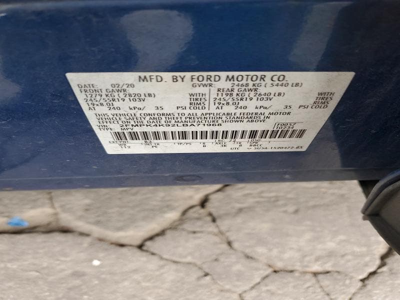 2020 FORD EDGE TITANIUM 13