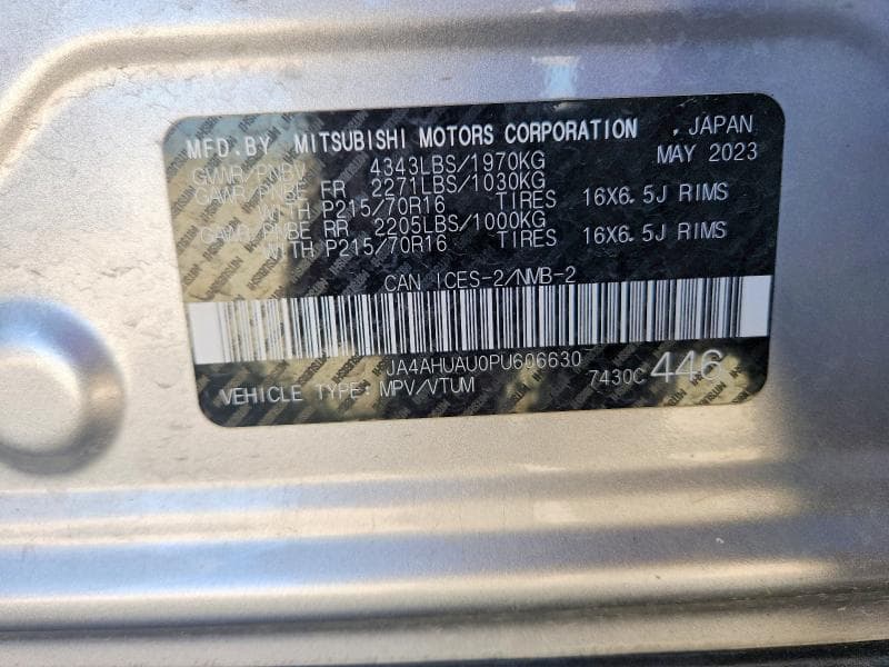 2023 MITSUBISHI RVR ES 14