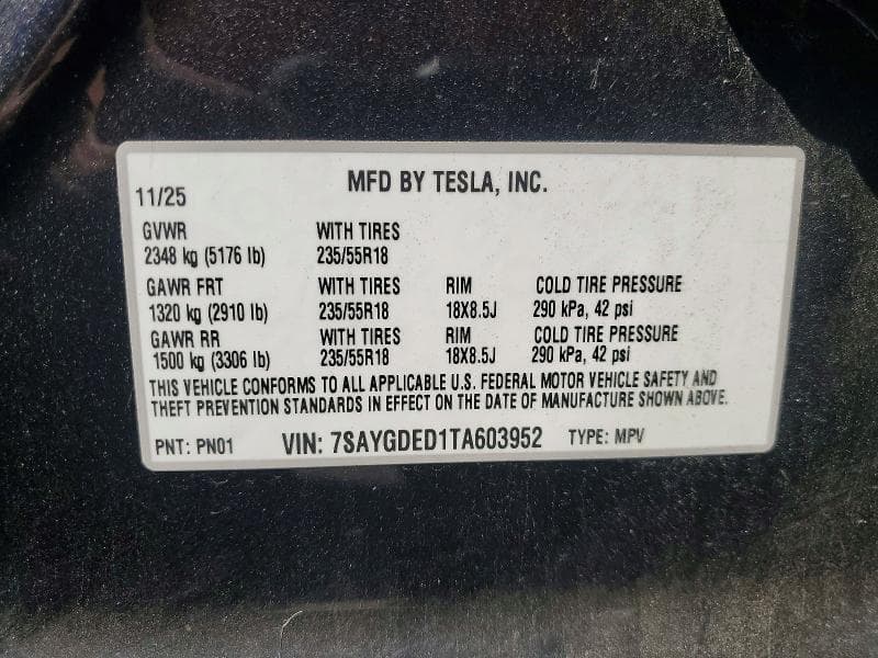 2026 TESLA MODEL Y 12