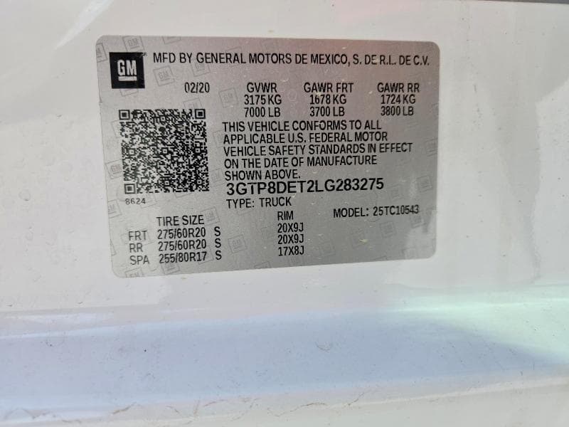 2020 GMC SIERRA C1500 SLT 12