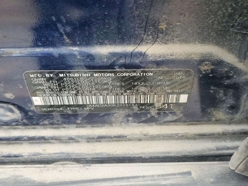 2019 MITSUBISHI OUTLANDER ES 13