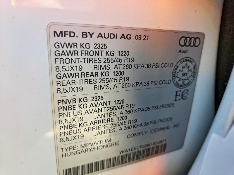 2022 AUDI Q3 PREMIUM PLUS S LINE 45 14