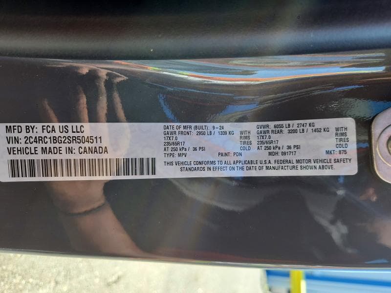 2025 CHRYSLER PACIFICA SELECT 13