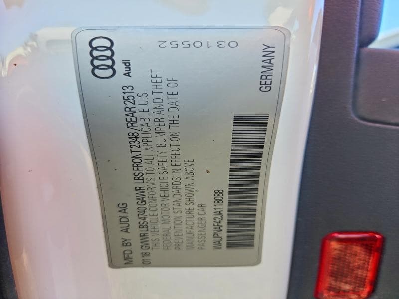 2018 AUDI A4 PREMIUM PLUS 12