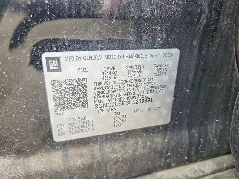 2020 CHEVROLET TRAX 1LT 13