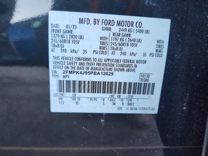 2023 FORD EDGE SEL 13