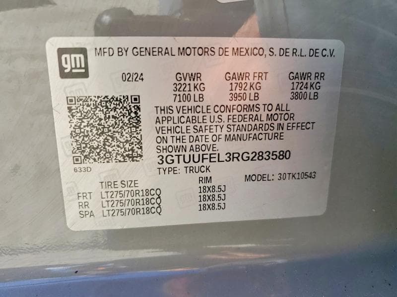 2024 GMC SIERRA K1500 AT4X 12