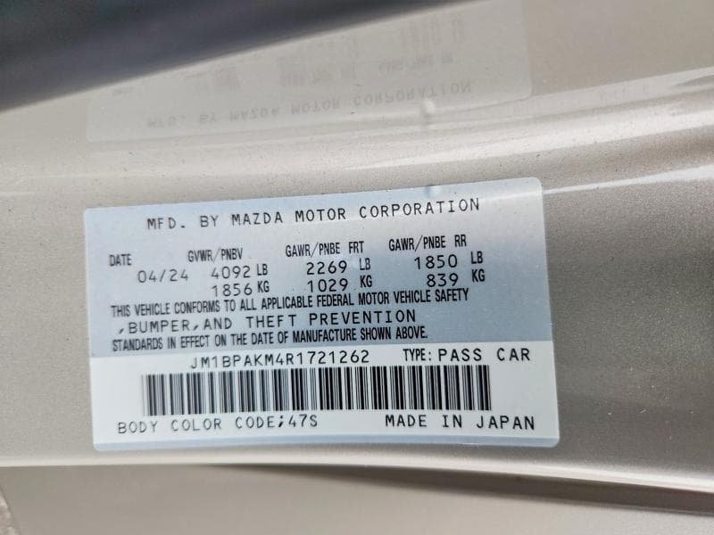 2024 MAZDA 3 SELECT SPORT 12