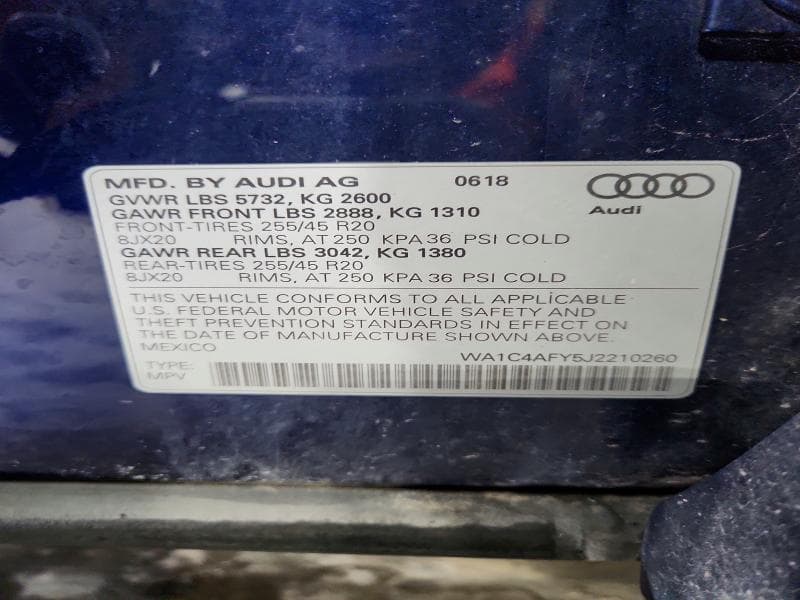 2018 AUDI SQ5 PRESTIGE 13