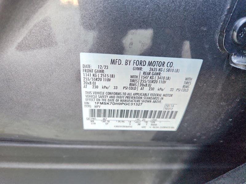 2023 FORD EXPLORER XLT 13