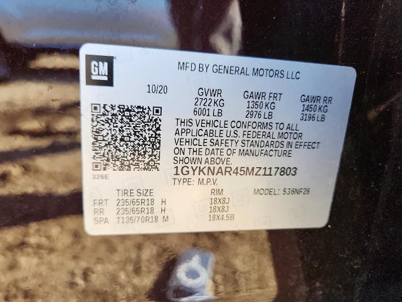 2021 CADILLAC XT5 LUXURY 14