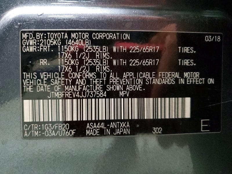 2018 TOYOTA RAV4 LE 13