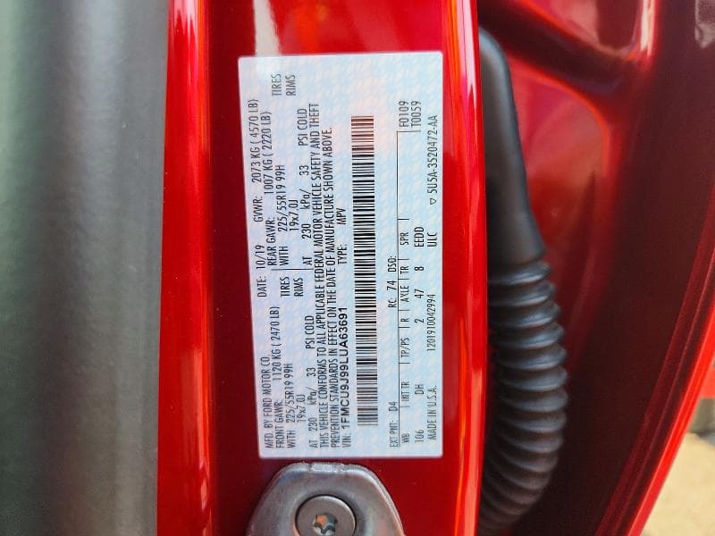 2020 FORD ESCAPE TITANIUM 14
