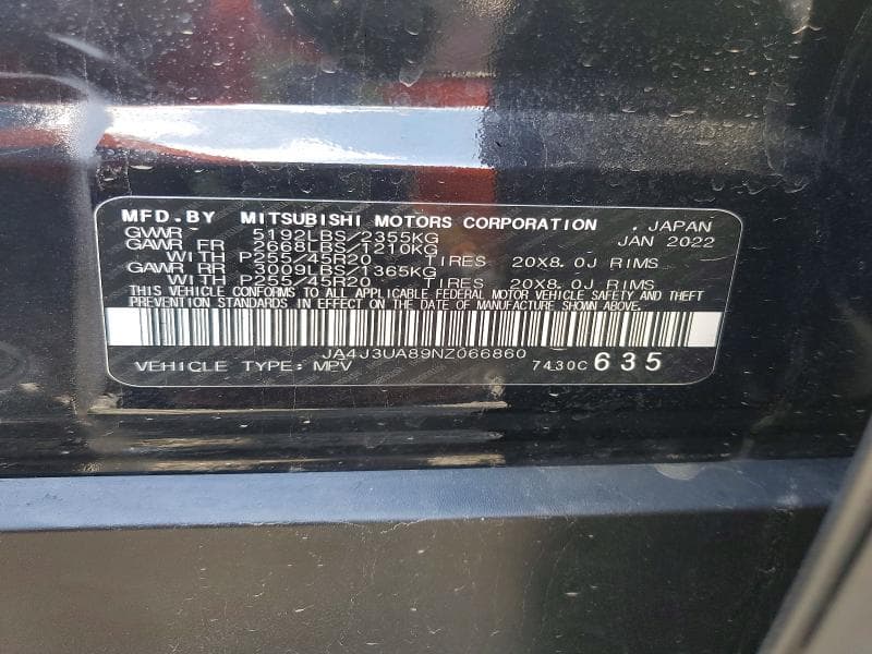 2022 MITSUBISHI OUTLANDER SE 13