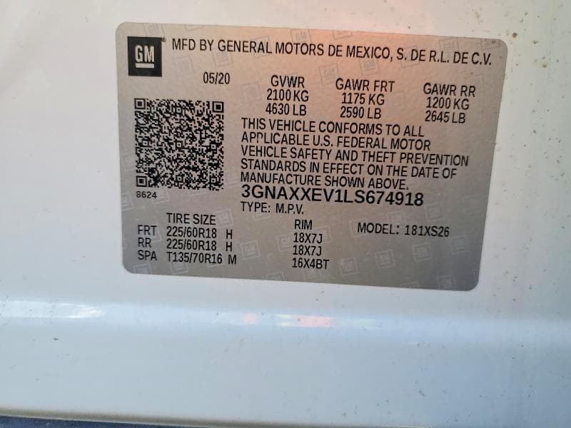 2020 CHEVROLET EQUINOX PREMIER 13
