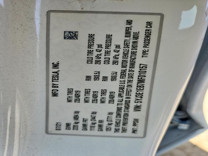 2021 TESLA MODEL 3 13