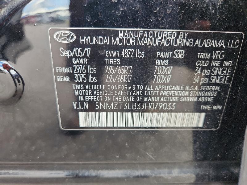 2018 HYUNDAI SANTA FE SPORT 2.4L 13