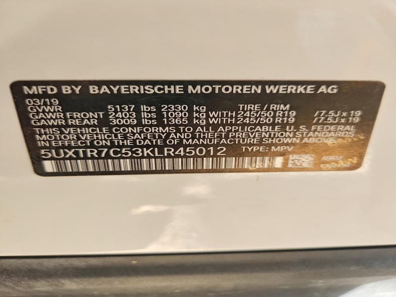 2019 BMW X3 SDRIVE30I 13