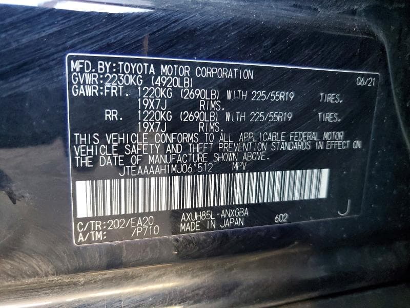 2021 TOYOTA VENZA XLE 13