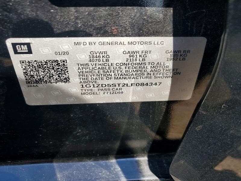 2020 CHEVROLET MALIBU LT 13