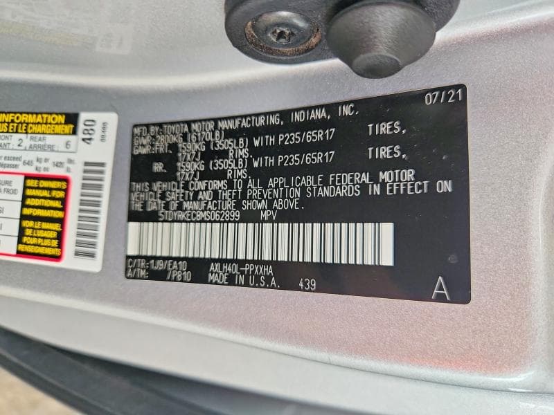 2021 TOYOTA SIENNA XLE 13