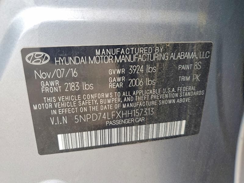 2017 HYUNDAI ELANTRA SE 12