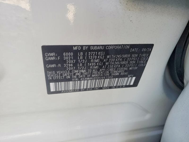 2024 SUBARU ASCENT LIMITED 13