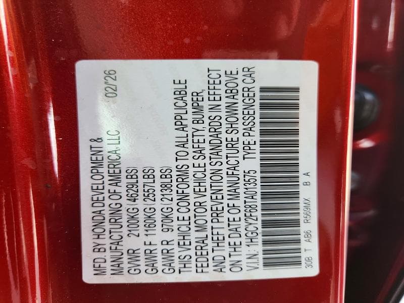 2026 HONDA ACCORD HYBRID EXL 12