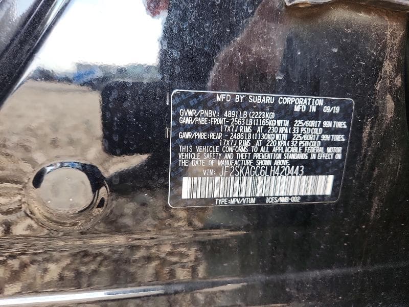 2020 SUBARU FORESTER PREMIUM 13