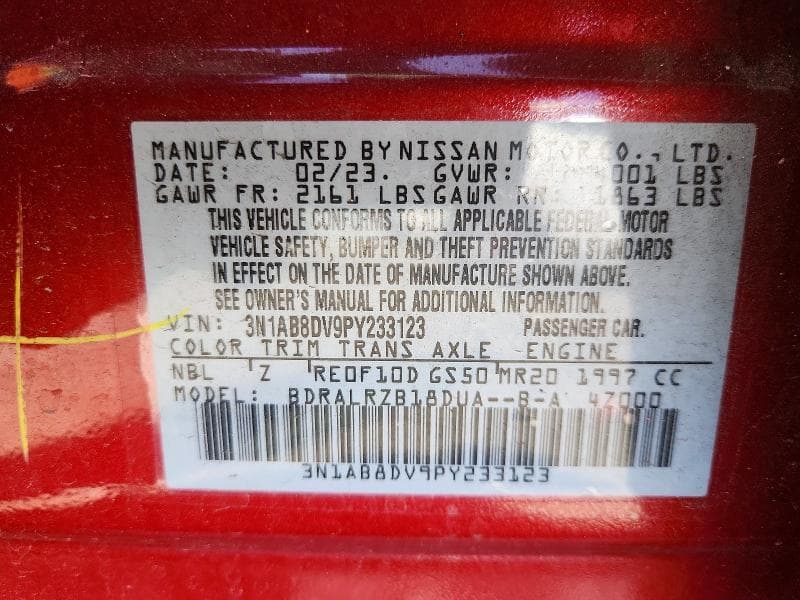 2023 NISSAN SENTRA SR 12