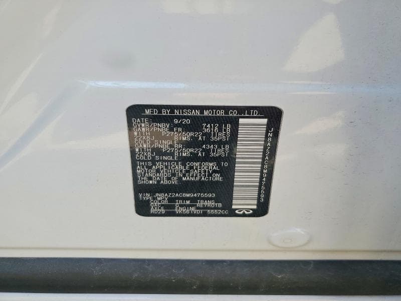 2021 INFINITI QX80 PREMIUM SELECT 13