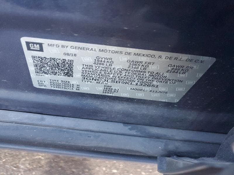 2019 CHEVROLET TRAX 1LT 13