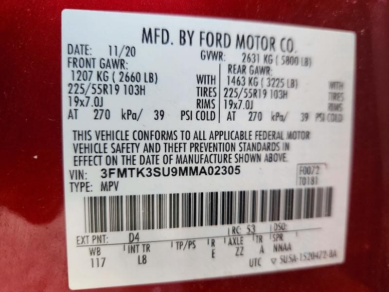 2021 FORD MUSTANG MACH-E PREMIUM 13