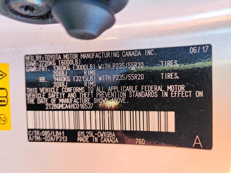 2017 LEXUS RX 450H BASE 14