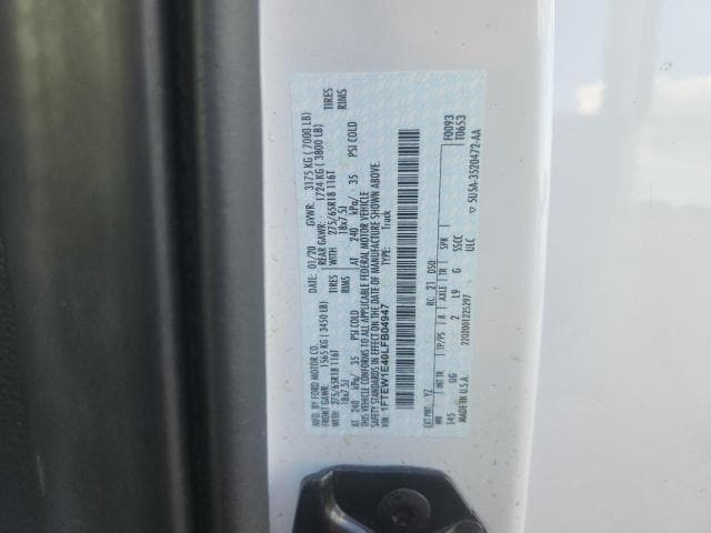 2020 FORD F150 SUPERCREW 12