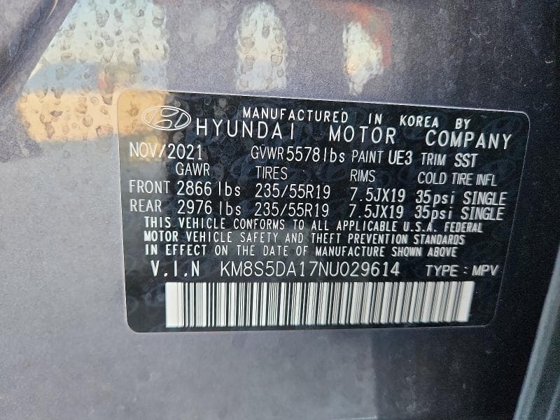 2022 HYUNDAI SANTA FE LIMITED 13