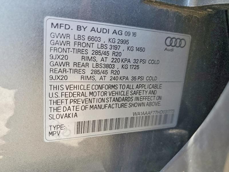 2017 AUDI Q7 PREMIUM 13