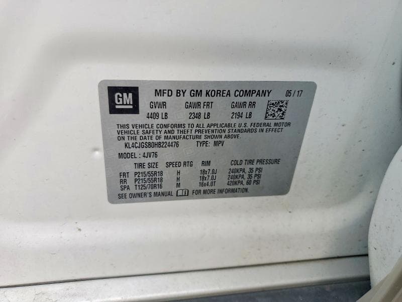 2017 BUICK ENCORE ESSENCE 13