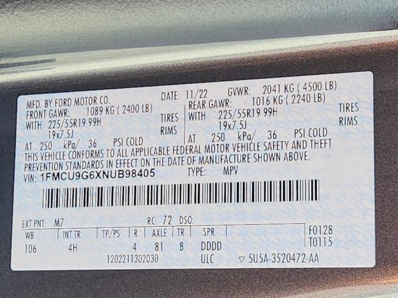 2022 FORD ESCAPE SE 13