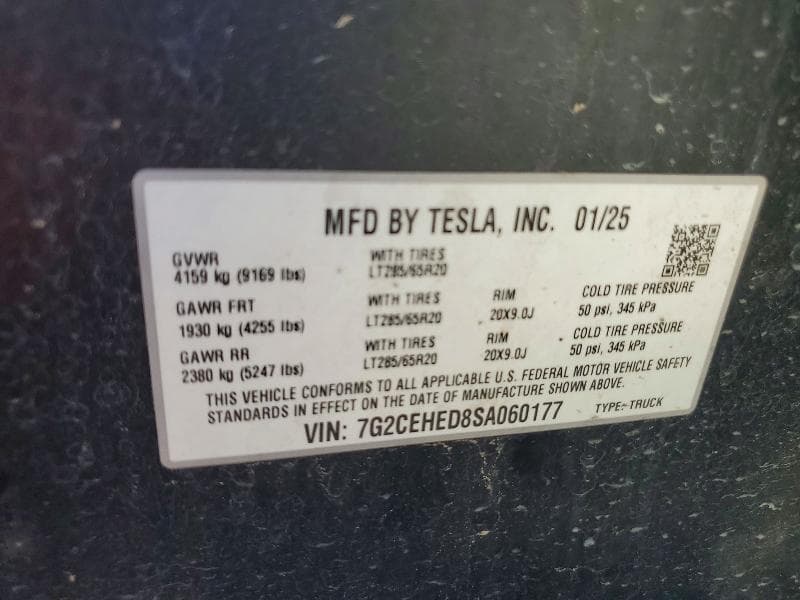 2025 TESLA CYBERTRUCK 13