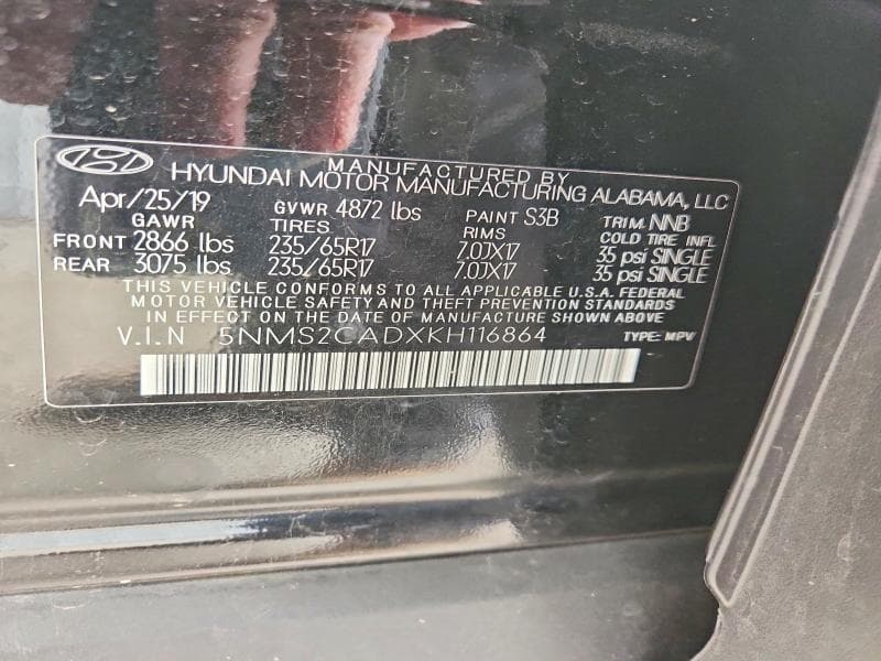 2019 HYUNDAI SANTA FE SE 13