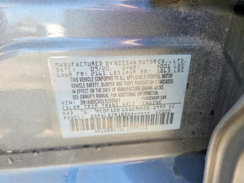 2020 NISSAN SENTRA SV 12
