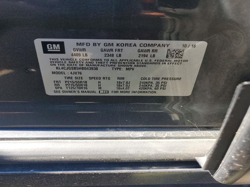 2017 BUICK ENCORE ESSENCE 13