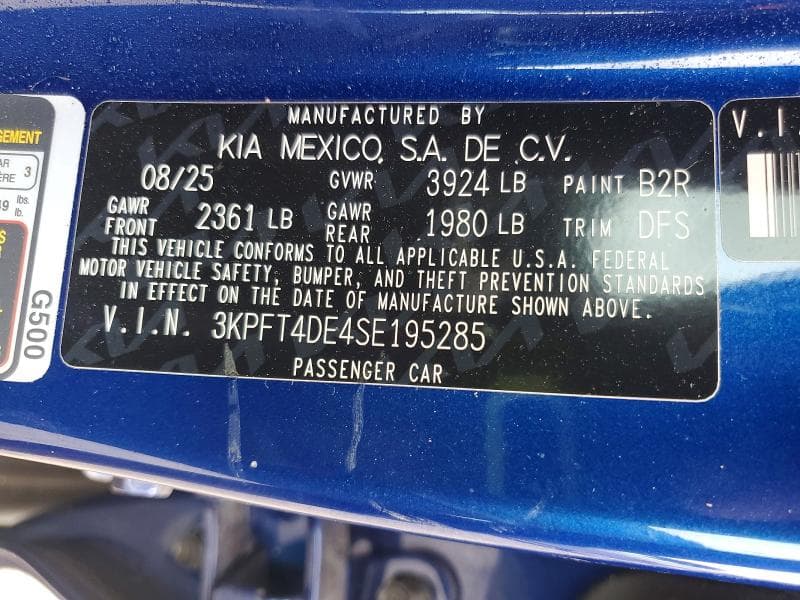 2025 KIA K4 LXS 12