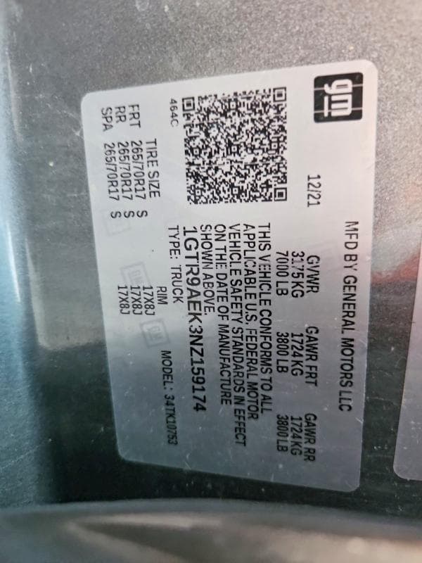 2022 GMC SIERRA LIMITED K1500 12