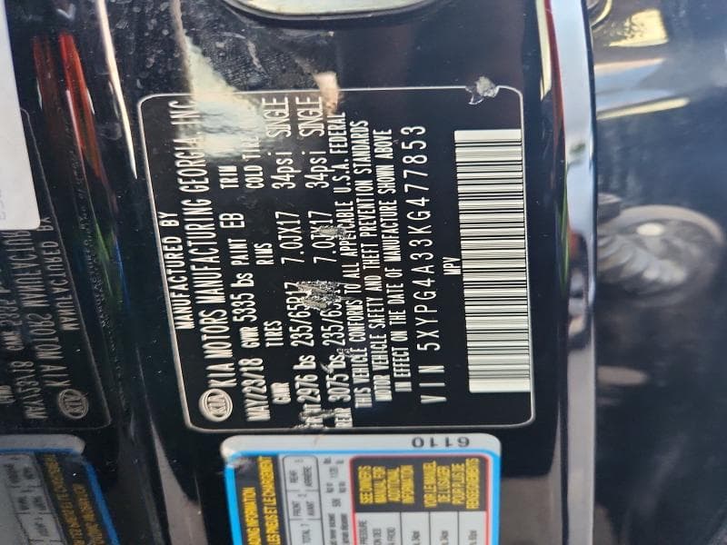 2019 KIA SORENTO L 13