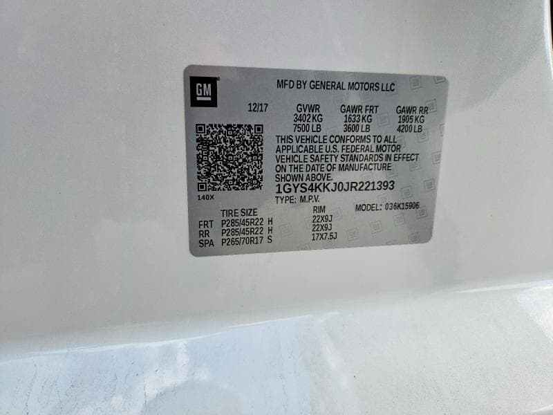 2018 CADILLAC ESCALADE ESV PLATINUM 13